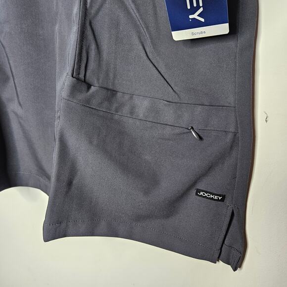 Jockey Mock Wrap 2306 Charocal Dark Grey NEW Womens Scrub Uniform Top sz Medium - Picture 3 of 3